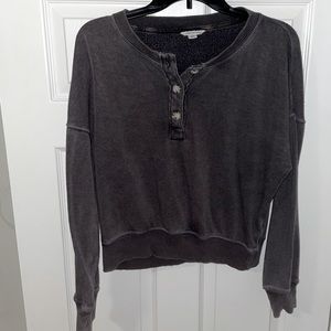 Cropped sweat shirt